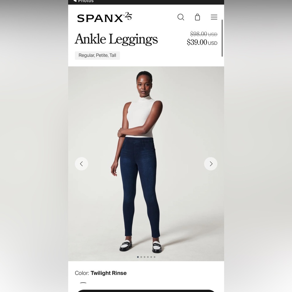 SPANX Women's Navy Jeggings